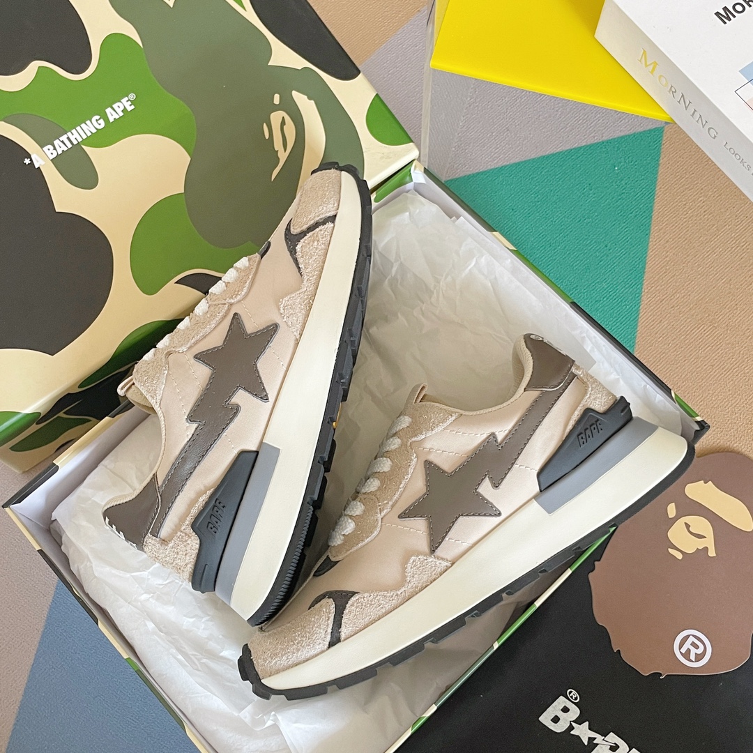 BAPE STATM Sneakers: Classic Style with Colorful Updates for Leisure and Running - 图片 6