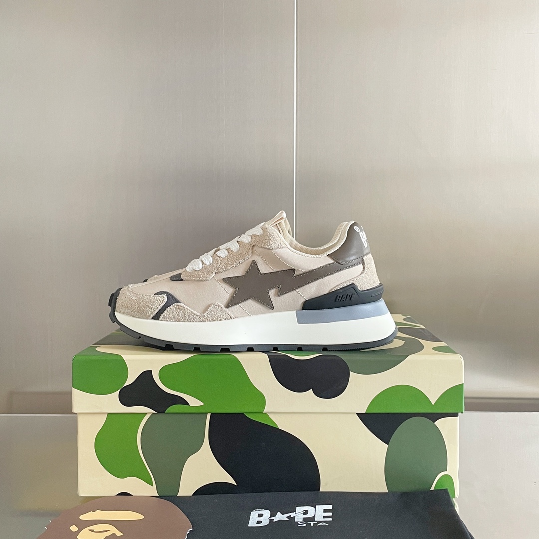 BAPE STATM Sneakers: Classic Style with Colorful Updates for Leisure and Running - 图片 5