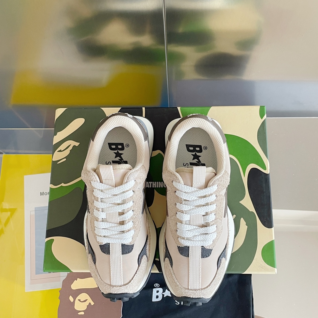 BAPE STATM Sneakers: Classic Style with Colorful Updates for Leisure and Running - 图片 7