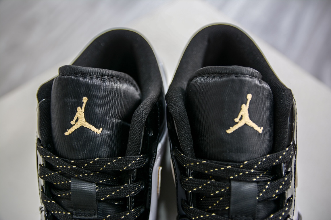 200 原装Air Jordan 1 Retro Low OG 黑金 官方同步新色 DR6970-071