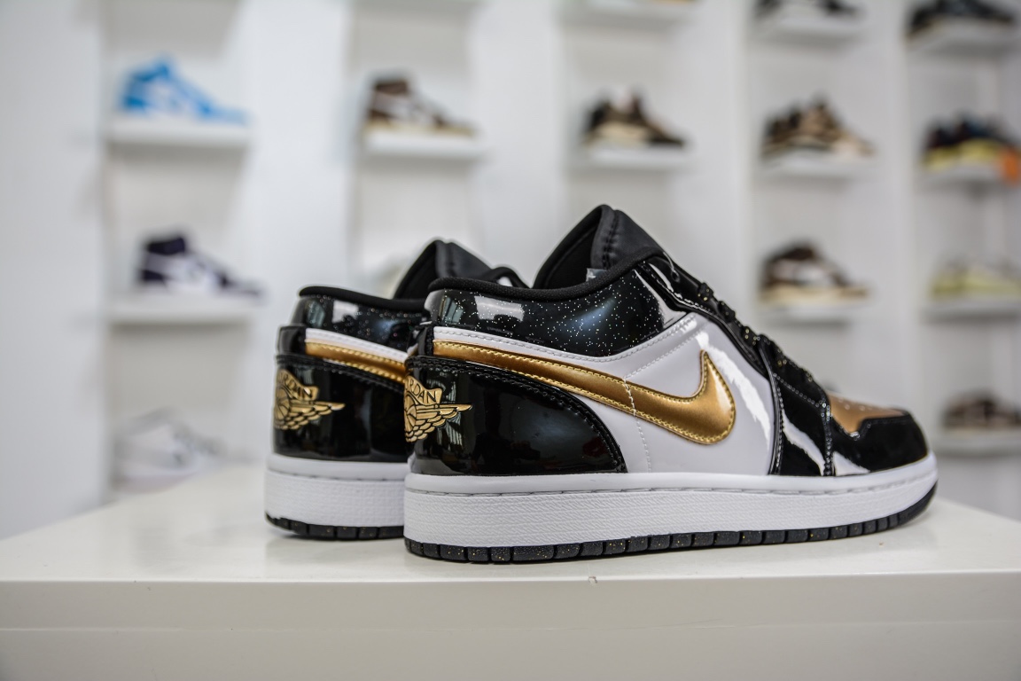 200 原装Air Jordan 1 Retro Low OG 黑金 官方同步新色 DR6970-071