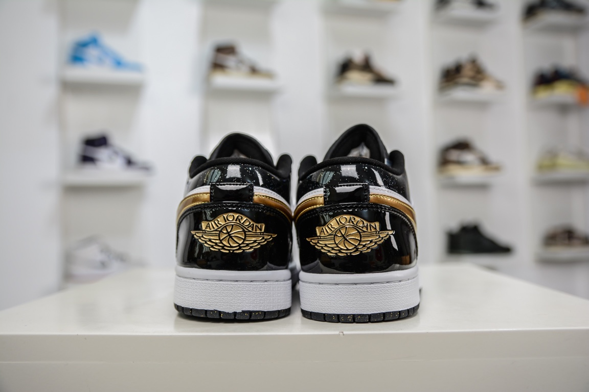 200 原装Air Jordan 1 Retro Low OG 黑金 官方同步新色 DR6970-071