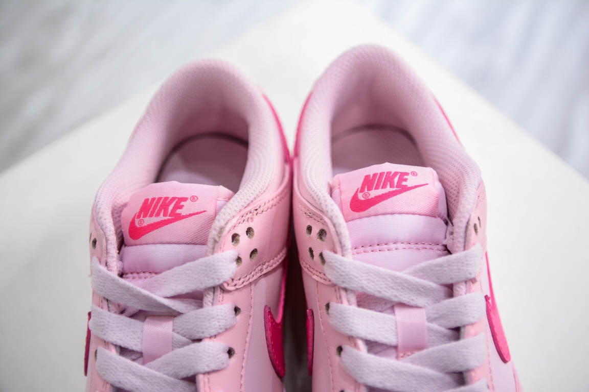 280 原装Nike SB Dunk Low（GS）”Triple Pink”芭比粉 DH9765-600