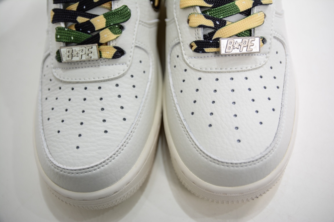 240 潮流教父nigo品牌 Bape×Nike Air Force 1 Low“迷彩配色”空军一号AA1365-118