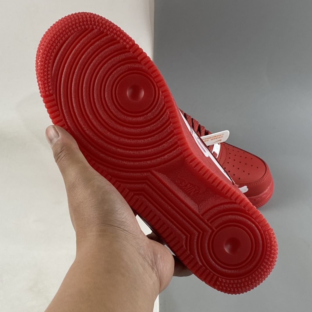 P220 Nike Air Force 1'07 Low 大红色 透视骨头X光 万圣节限定配色 CU8067-600