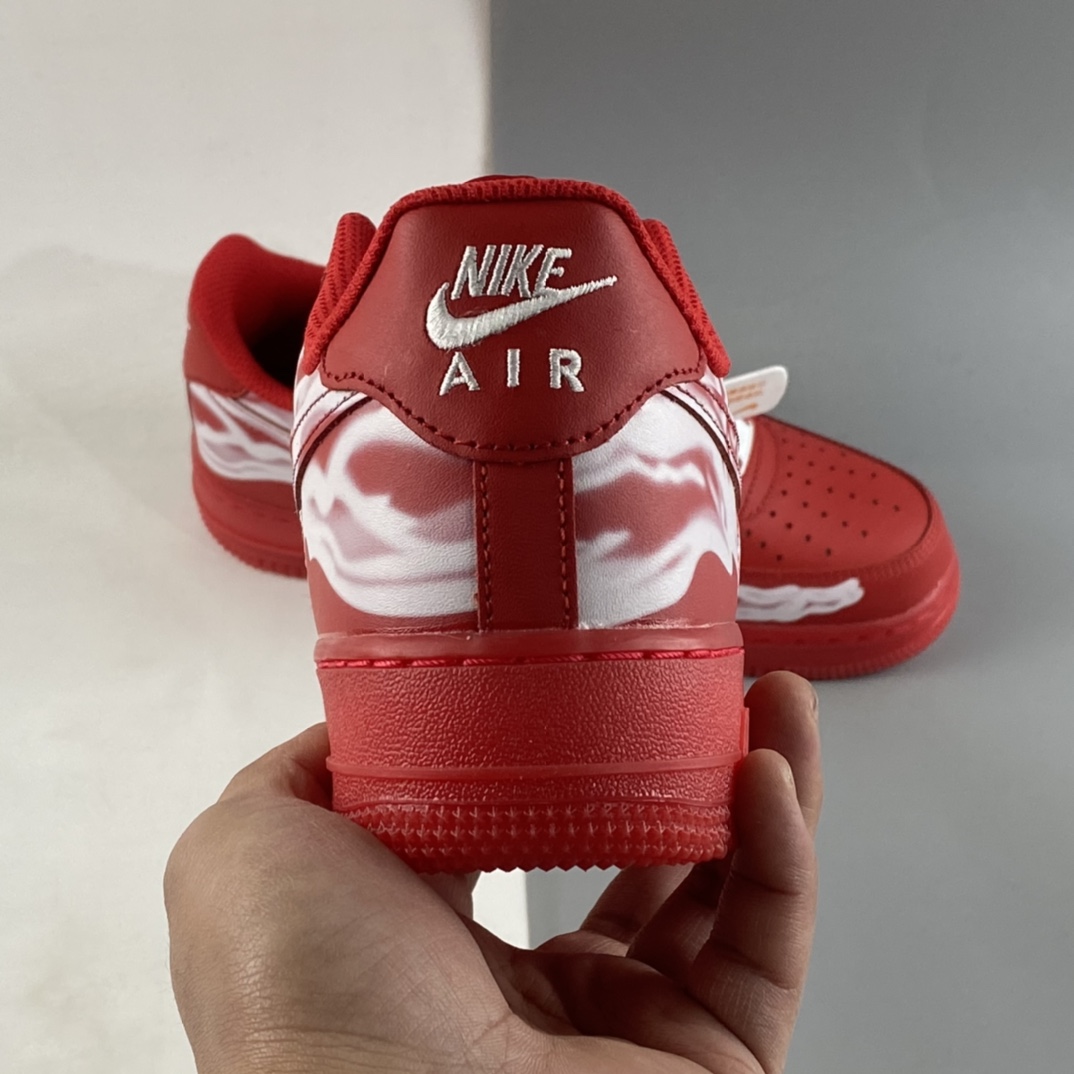 P220 Nike Air Force 1'07 Low 大红色 透视骨头X光 万圣节限定配色 CU8067-600