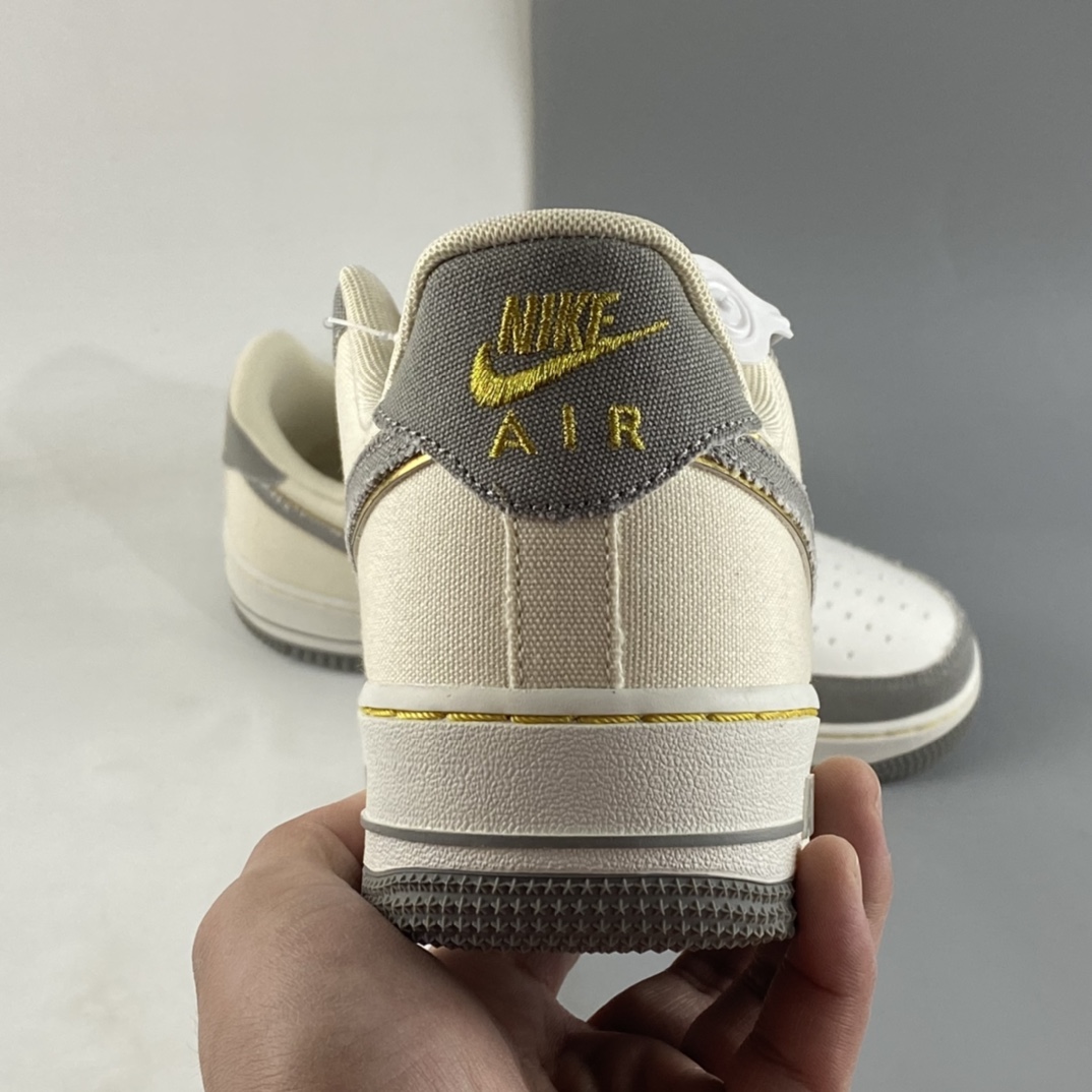 P200 Nike Air Force 1'07 Low 米灰金 空军一号帆布低帮休闲板鞋 315122-666