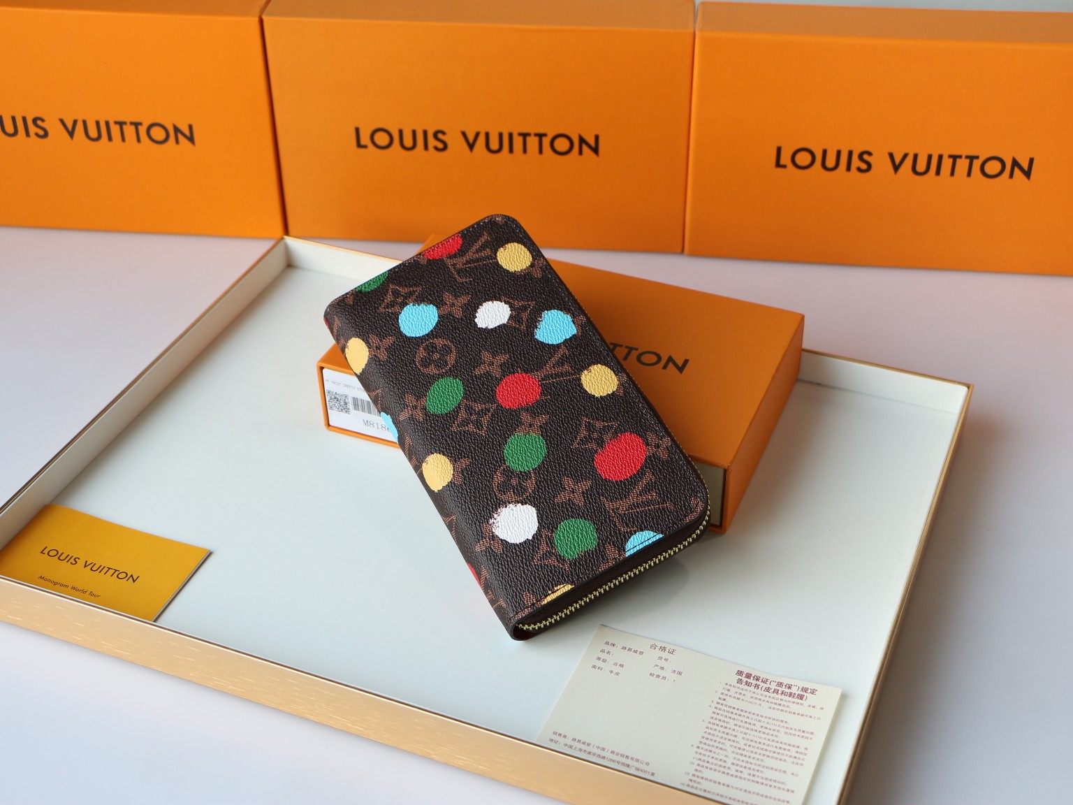 The back of the leather wallet