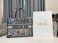 Dior Book Tote Handbags Tote Bags Top quality Fake
 Embroidery Denim