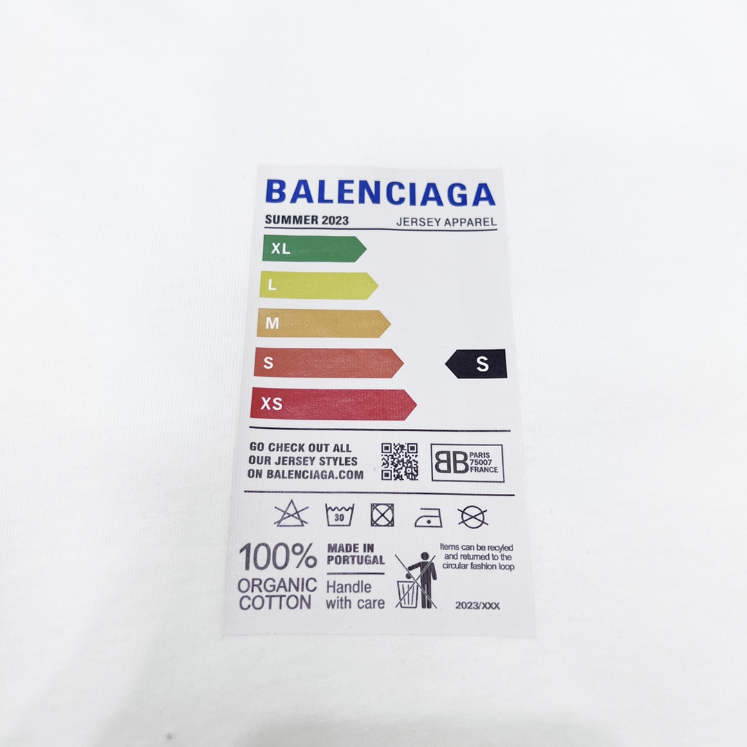 180 Balenciaga/巴黎世家BLCG 环保标识短袖T恤