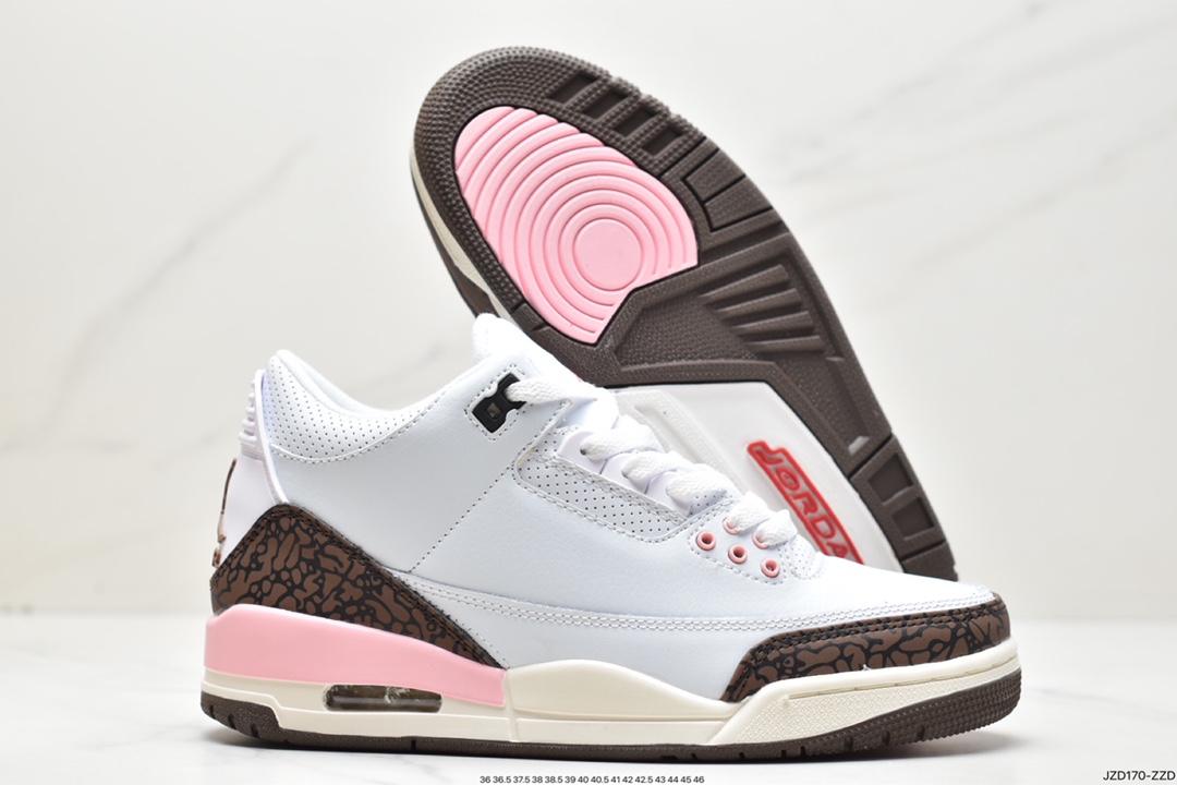 140 耐克Nike Air Jordan 3 Retro”Mocha”迈克尔·乔丹AJ3代中帮篮球鞋 136064-122