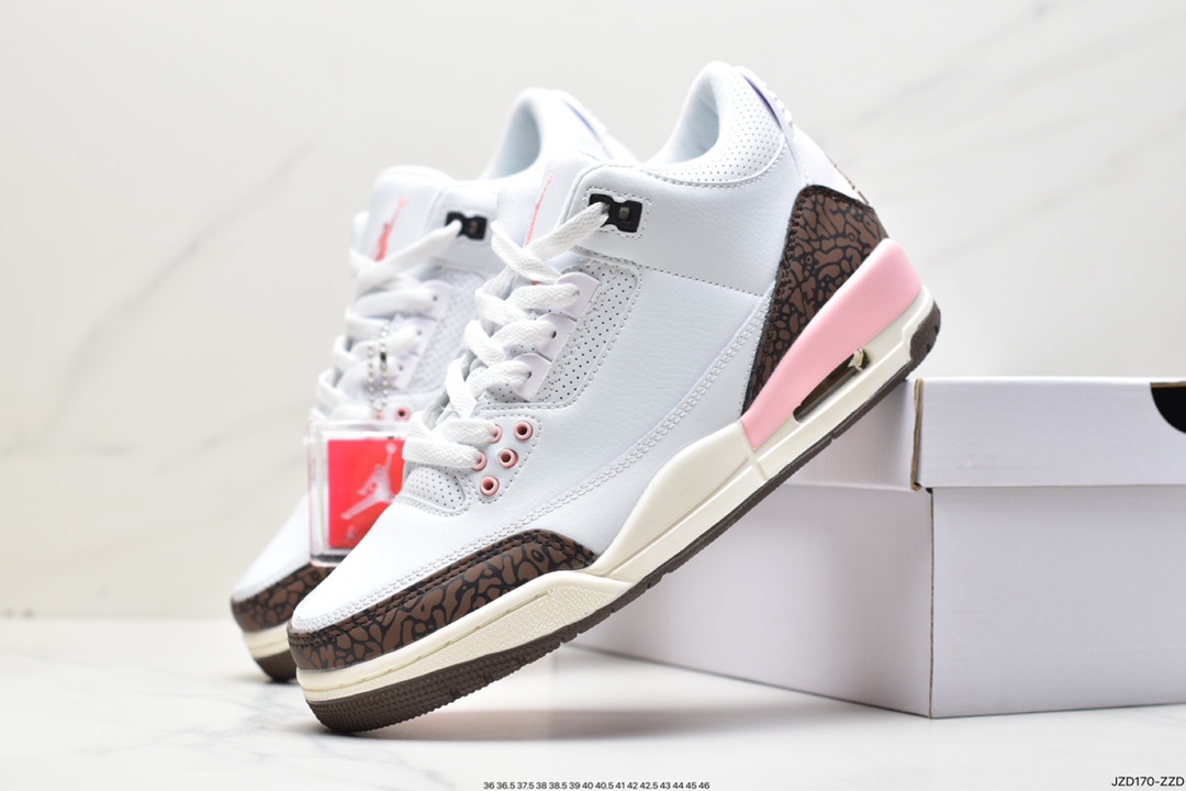 140 耐克Nike Air Jordan 3 Retro”Mocha”迈克尔·乔丹AJ3代中帮篮球鞋 136064-122