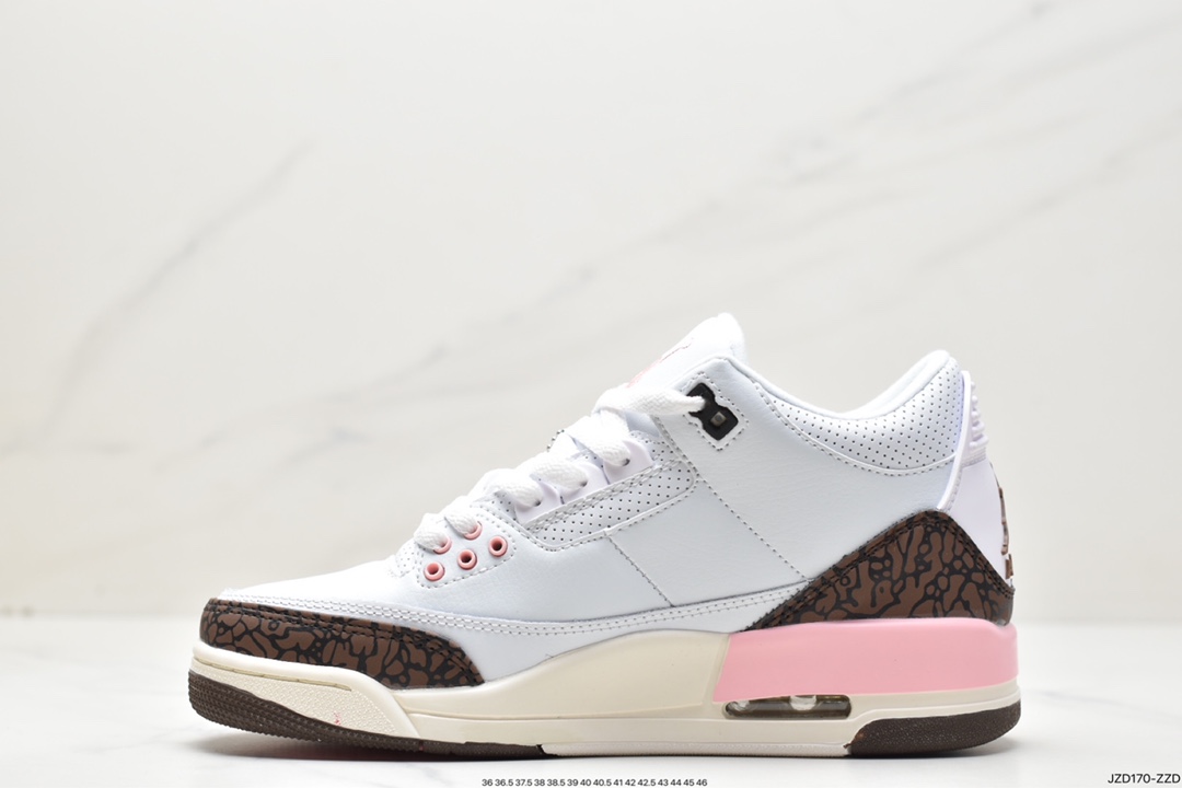 140 耐克Nike Air Jordan 3 Retro”Mocha”迈克尔·乔丹AJ3代中帮篮球鞋 136064-122