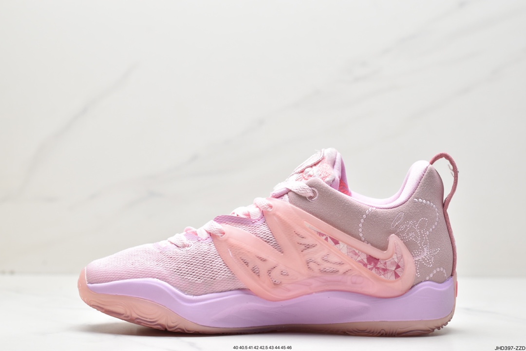 190 全新耐克Nike KD 15 EP 凯文·杜兰特全新15代签名休闲运动篮球运动鞋 粉色乳腺癌 DQ3851-600