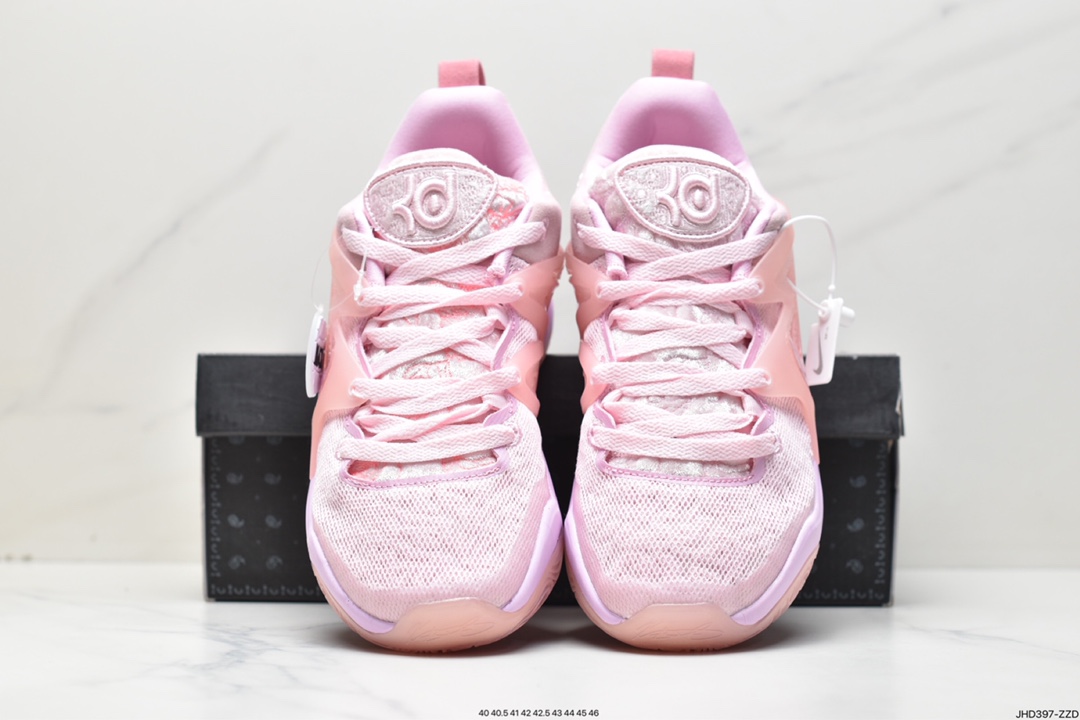 190 全新耐克Nike KD 15 EP 凯文·杜兰特全新15代签名休闲运动篮球运动鞋 粉色乳腺癌 DQ3851-600