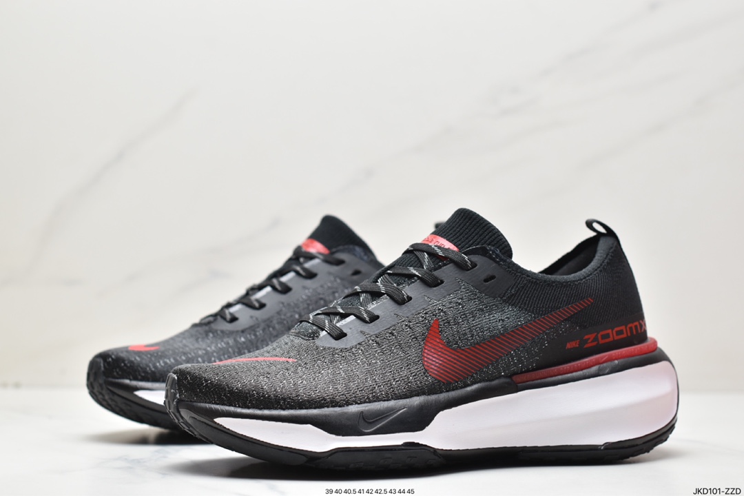 160 耐克NIKE ZOOMX INVINCIBLE RUN FK3 短跑马拉松系带系慢跑鞋DR2615-011