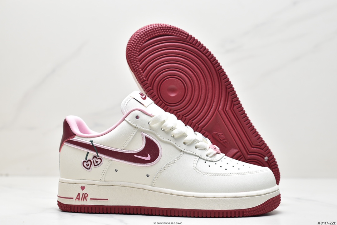 170 情人节白粉红耐克 Nike Air Force 1 Low 小勾 FD4616-161