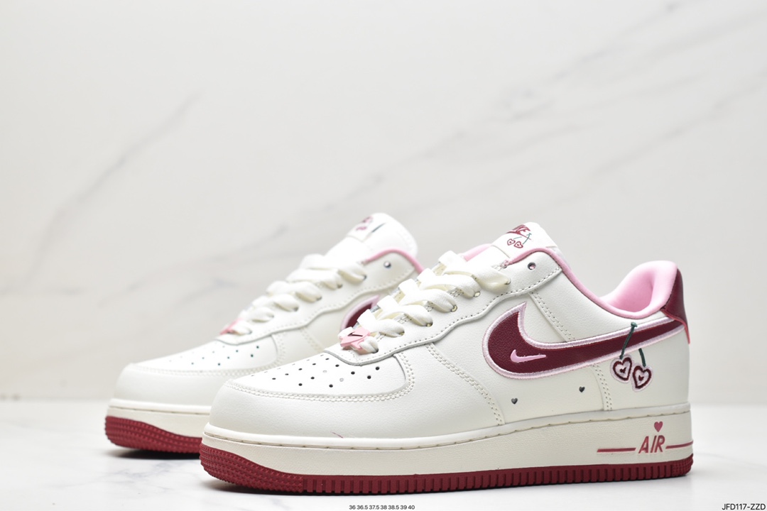 170 情人节白粉红耐克 Nike Air Force 1 Low 小勾 FD4616-161