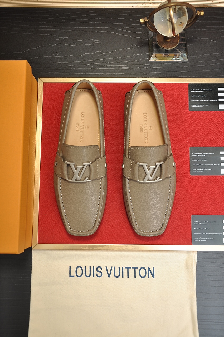 Louis Vuitton Shoes Moccasin Cowhide