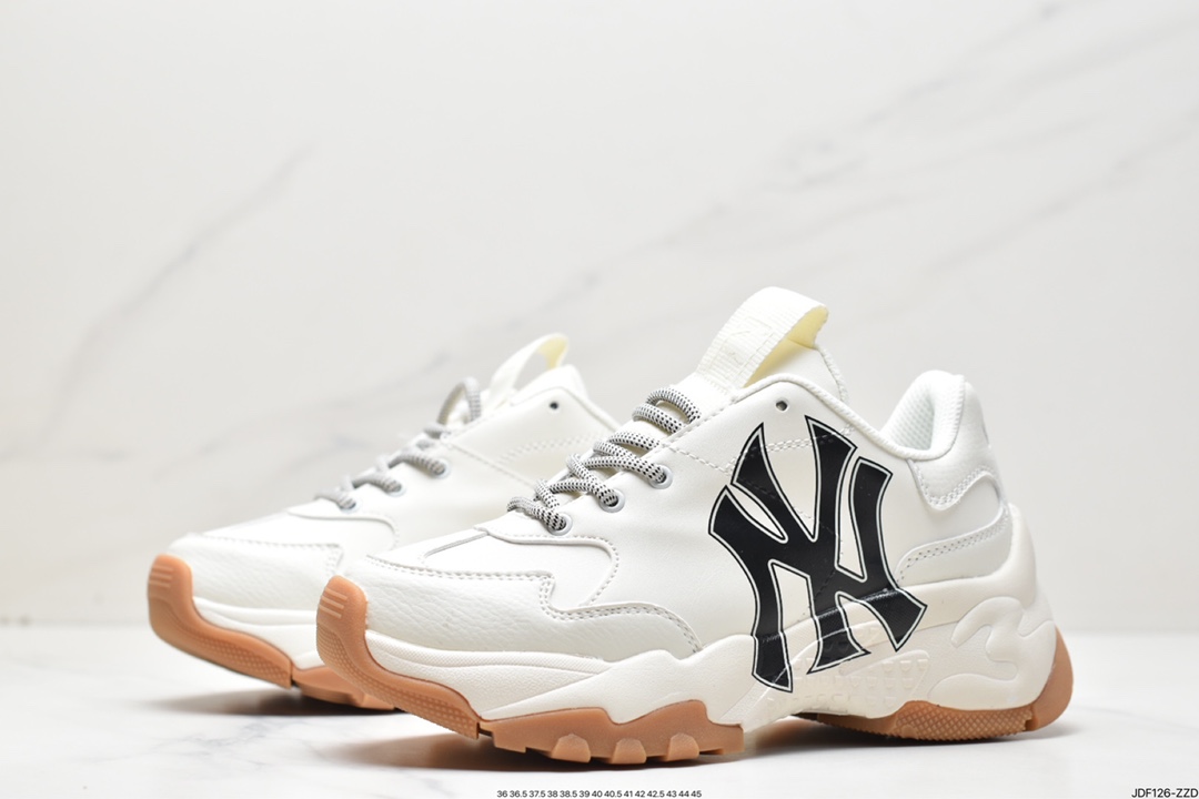 Yankees exclusive x MLB Big Ball Chunky A Running thick-soled jogging shoes