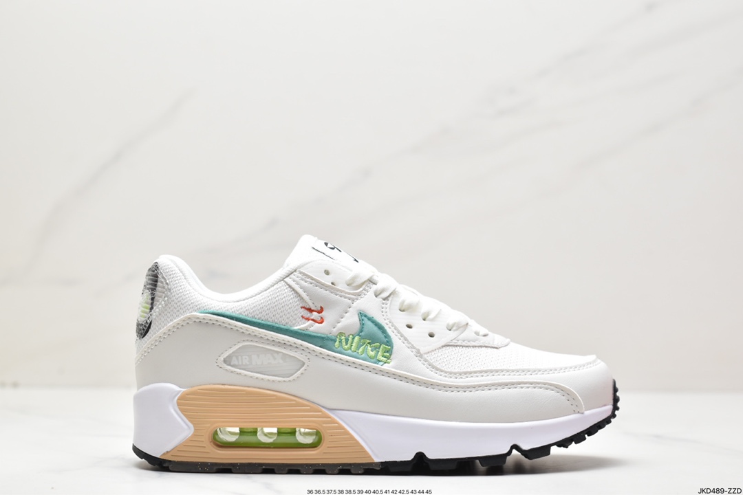160 耐克Nike Air Max 90 经典复古小气垫缓震跑鞋 DO9850-100