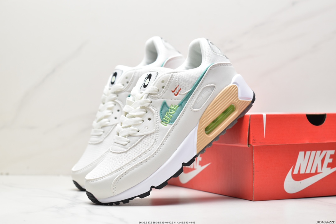 160 耐克Nike Air Max 90 经典复古小气垫缓震跑鞋 DO9850-100