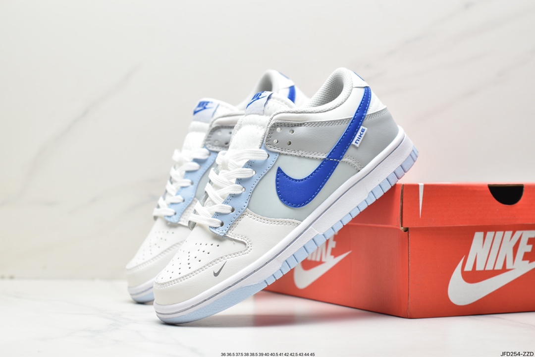 Nike WMNS SB Dunk Low GS ”Ivory Hyper Royal” dunk series low-top sneakers FB1843-141