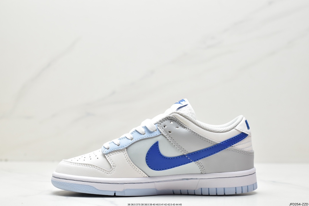 Nike WMNS SB Dunk Low GS ”Ivory Hyper Royal” dunk series low-top sneakers FB1843-141