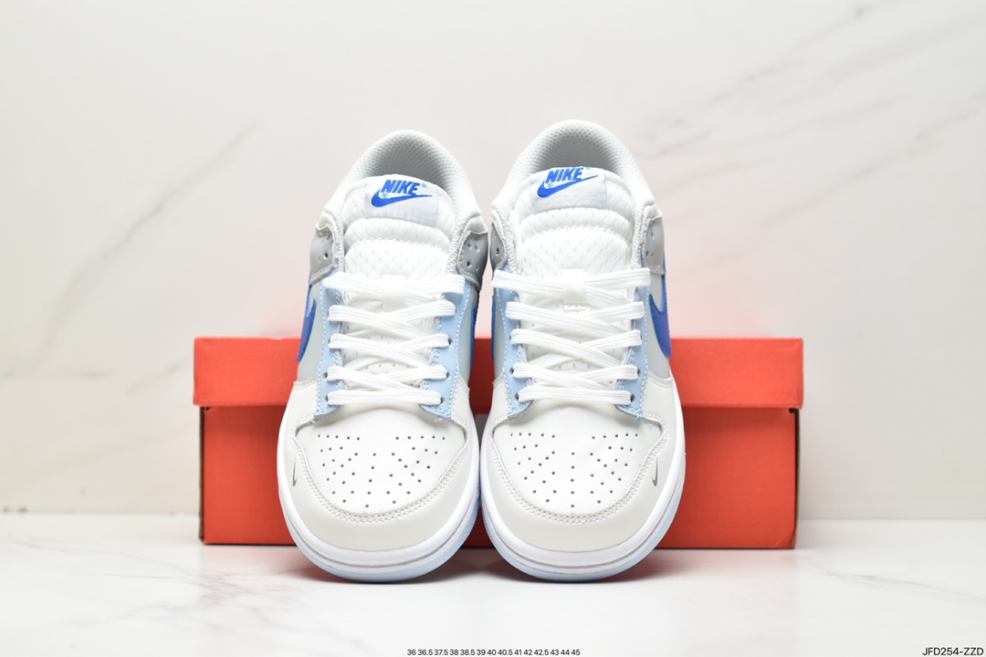 Nike WMNS SB Dunk Low GS ”Ivory Hyper Royal” dunk series low-top sneakers FB1843-141