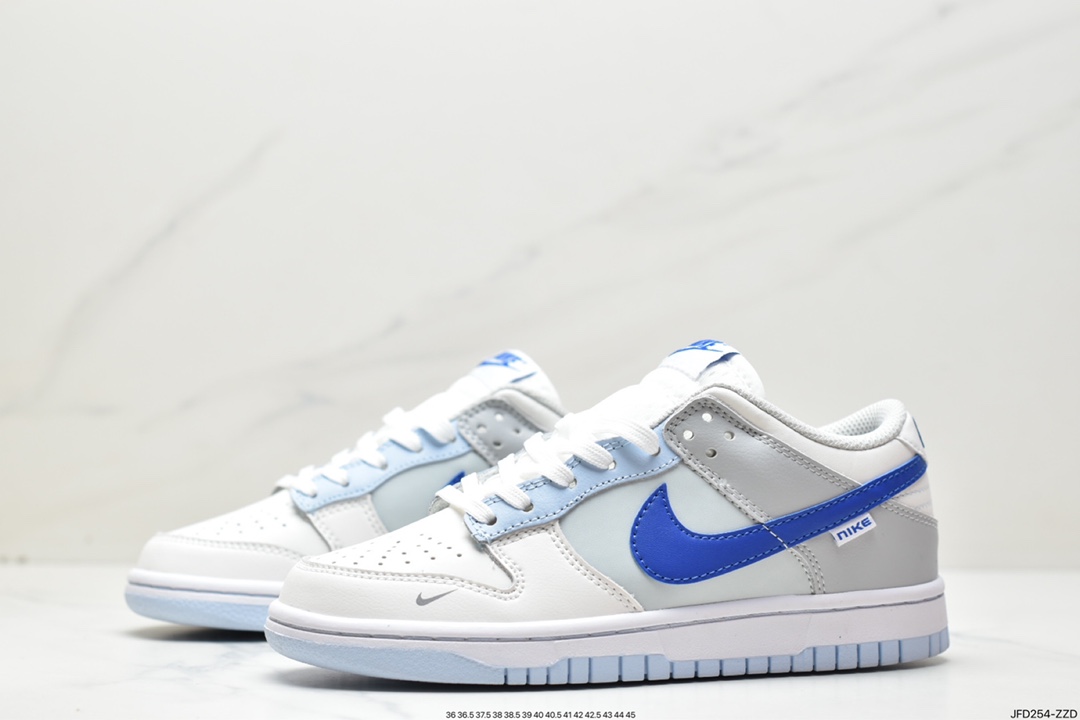 Nike WMNS SB Dunk Low GS ”Ivory Hyper Royal” dunk series low-top sneakers FB1843-141