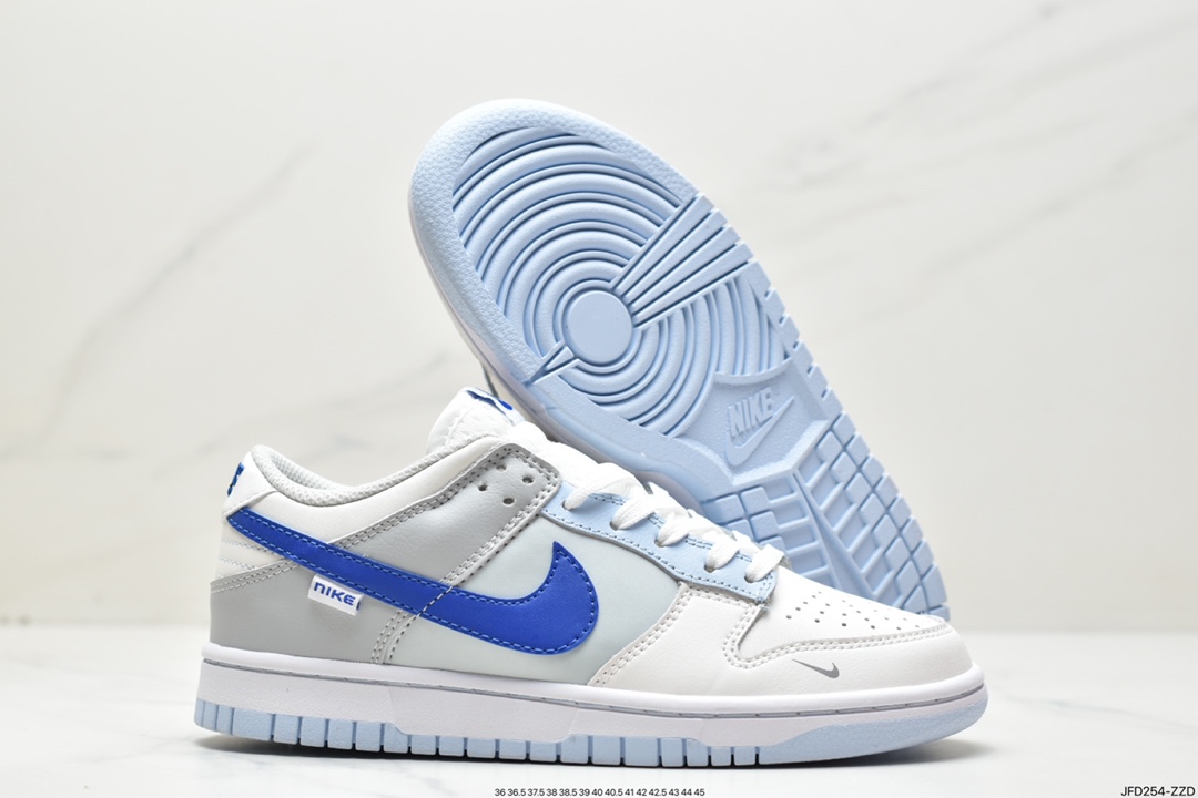 Nike WMNS SB Dunk Low GS ”Ivory Hyper Royal” dunk series low-top sneakers FB1843-141