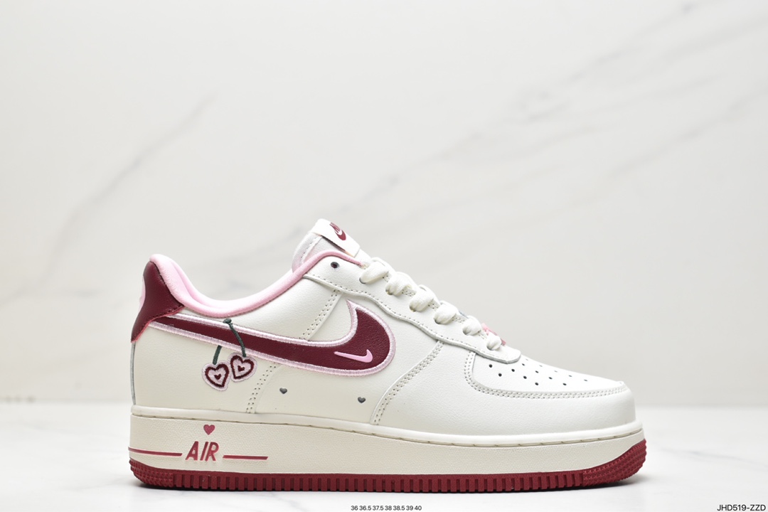190 情人节白粉红耐克 Nike Air Force 1 Low 小勾 空军一号 FD4616-161