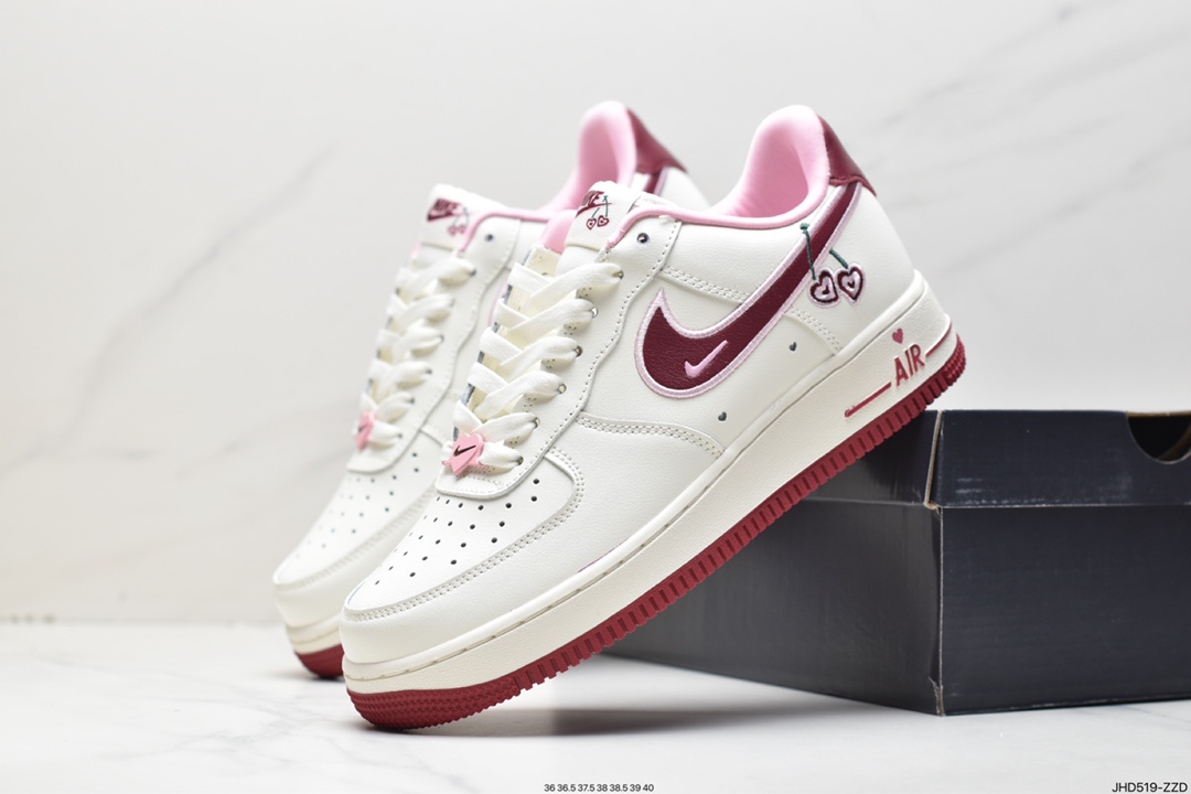 190 情人节白粉红耐克 Nike Air Force 1 Low 小勾 空军一号 FD4616-161
