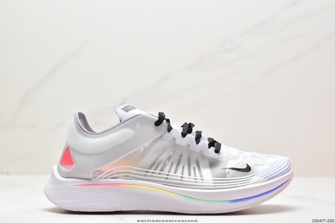 250 Nike Zoom Fly SP SHM 透明纱面马拉松缓震跑鞋 BQ6896-001