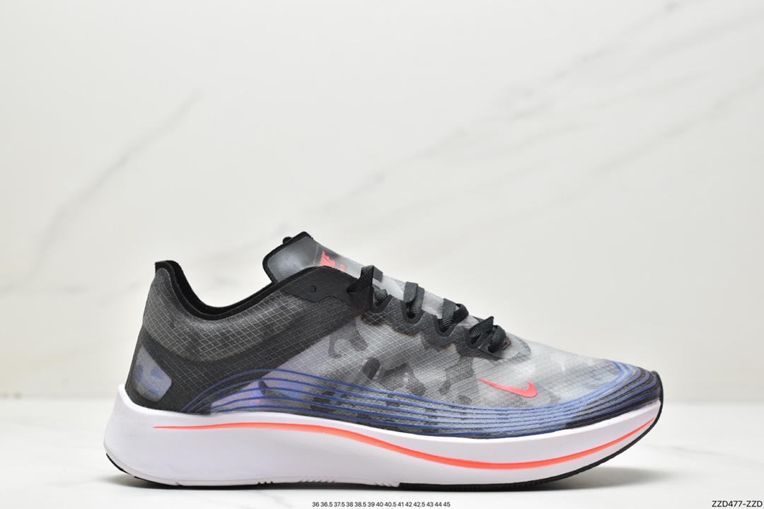250 Nike Zoom Fly SP SHM 透明纱面马拉松缓震跑鞋 BQ6896-001