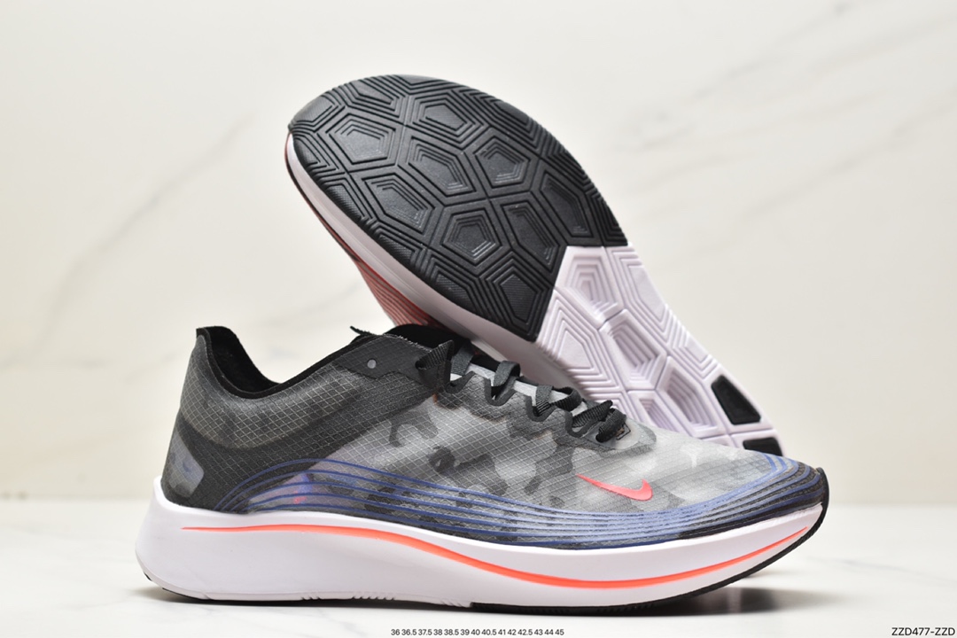 250 Nike Zoom Fly SP SHM 透明纱面马拉松缓震跑鞋 BQ6896-001