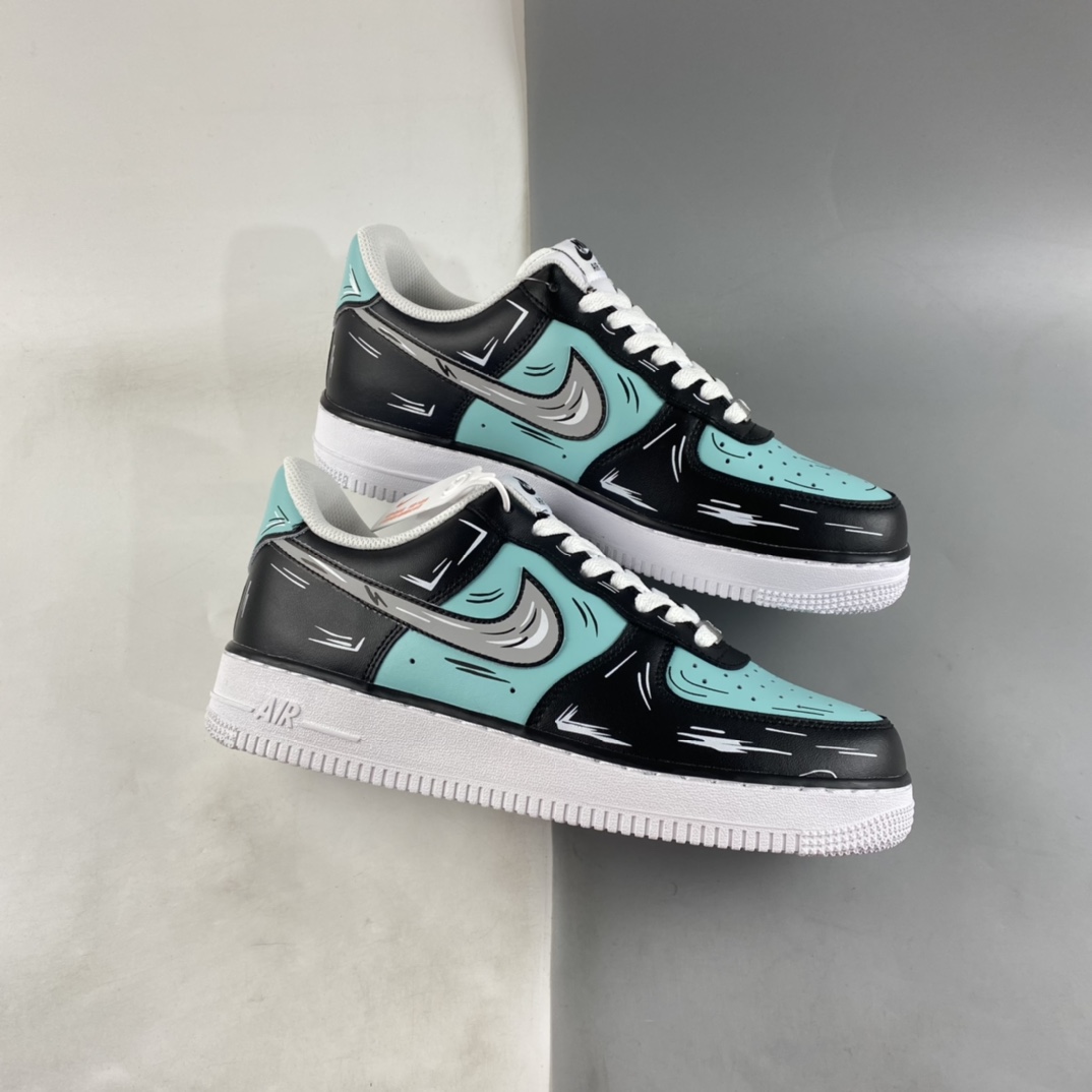 Nike Air Force 1'07 Low black diamond color Air Force 1 low-top casual sneakers CW2288-215