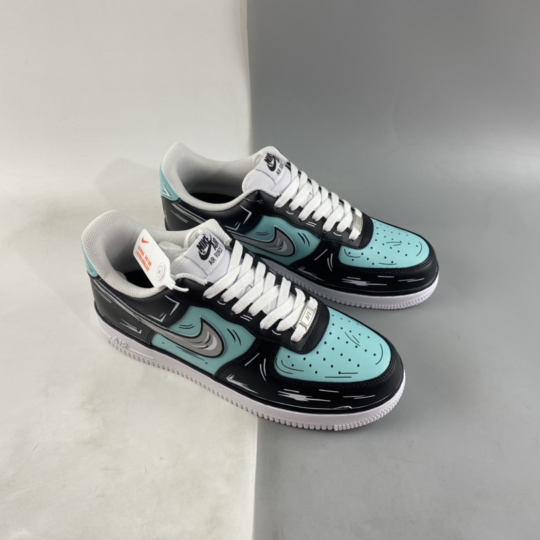 Nike Air Force 1'07 Low black diamond color Air Force 1 low-top casual sneakers CW2288-215