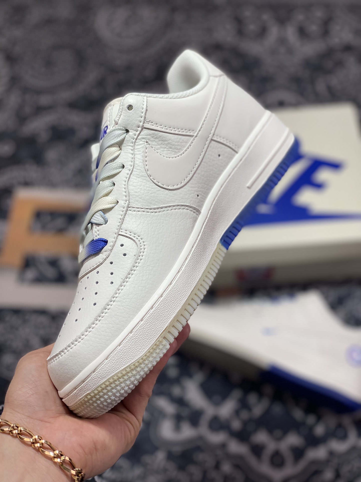 260 Nike Air Force 1’07 Low QS”Sail/Deep Blue/Philadelphia 76ers”空军一号AI5696-103