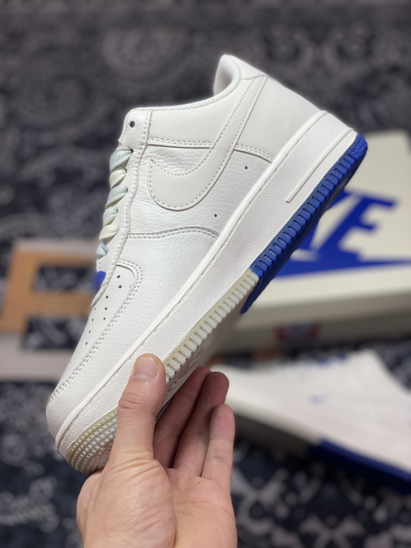 260 Nike Air Force 1’07 Low QS”Sail/Deep Blue/Philadelphia 76ers”空军一号AI5696-103