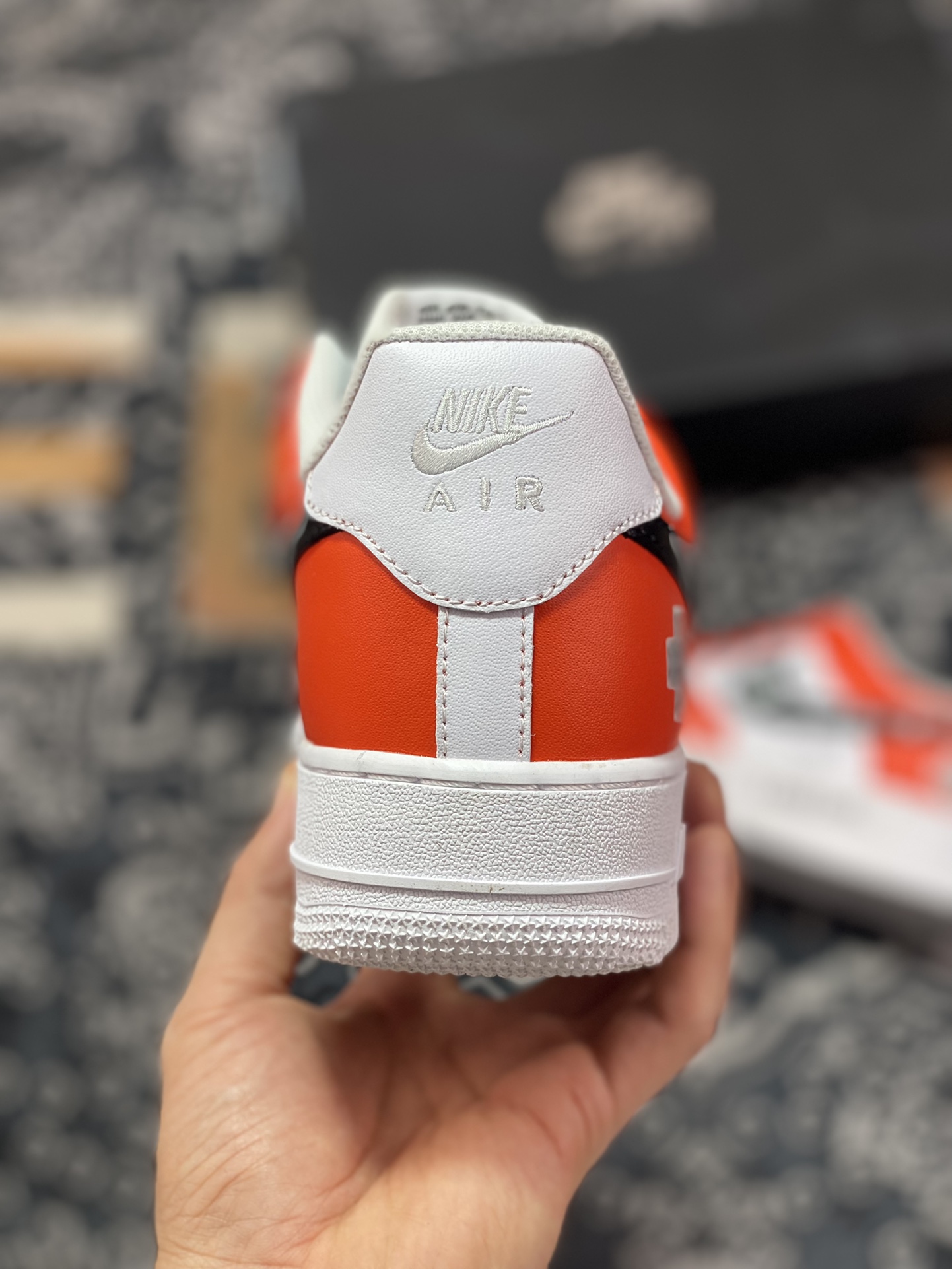 Nike Air Force 1 07 LV8 ”Game Console'” Air Force One sneakers ”leather white black orange game print” CW2288-112