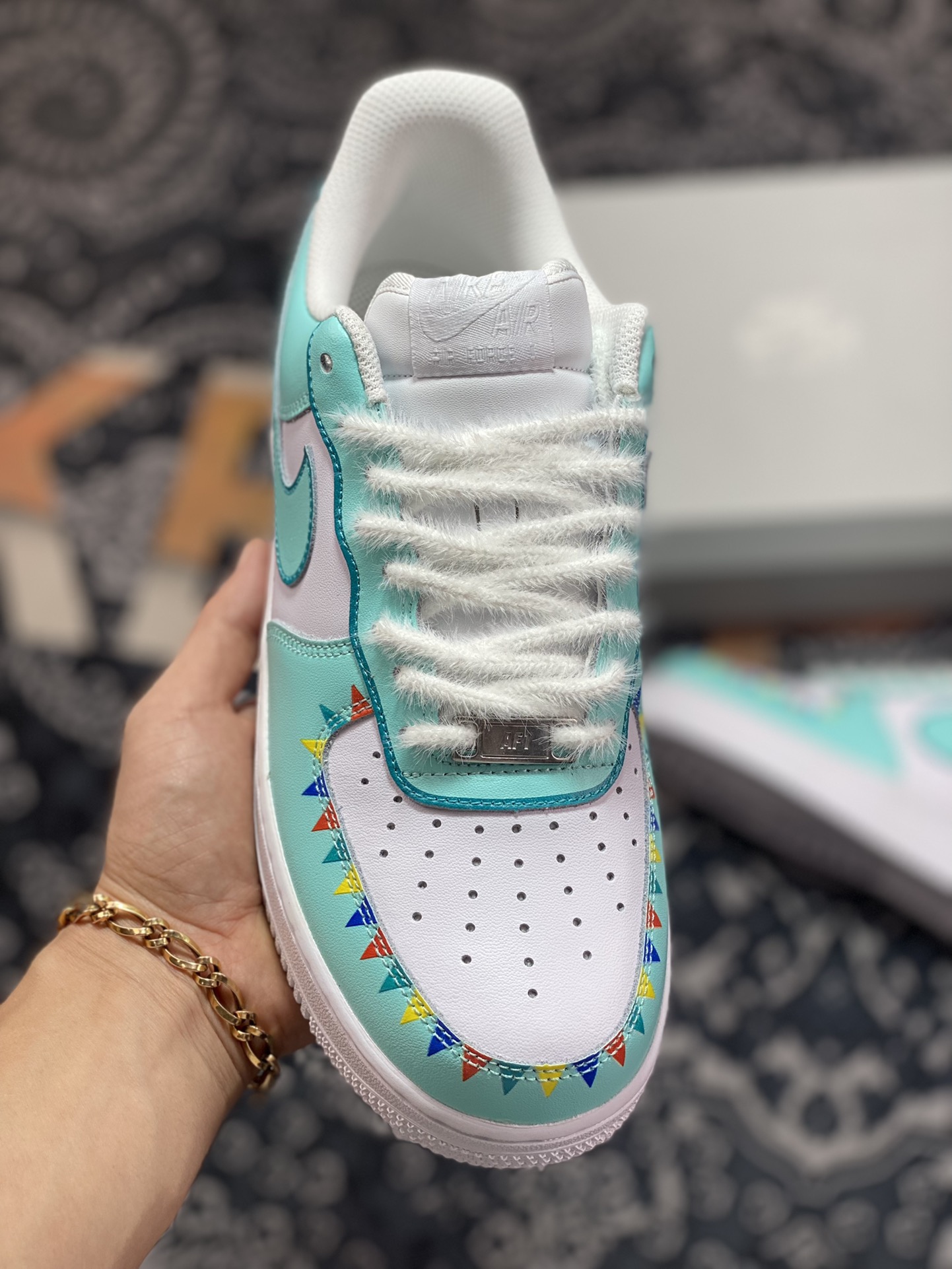 200 Nike Air Force 1’07 Low”White/Mint/Circus”空军一号经典低帮CW2288-111