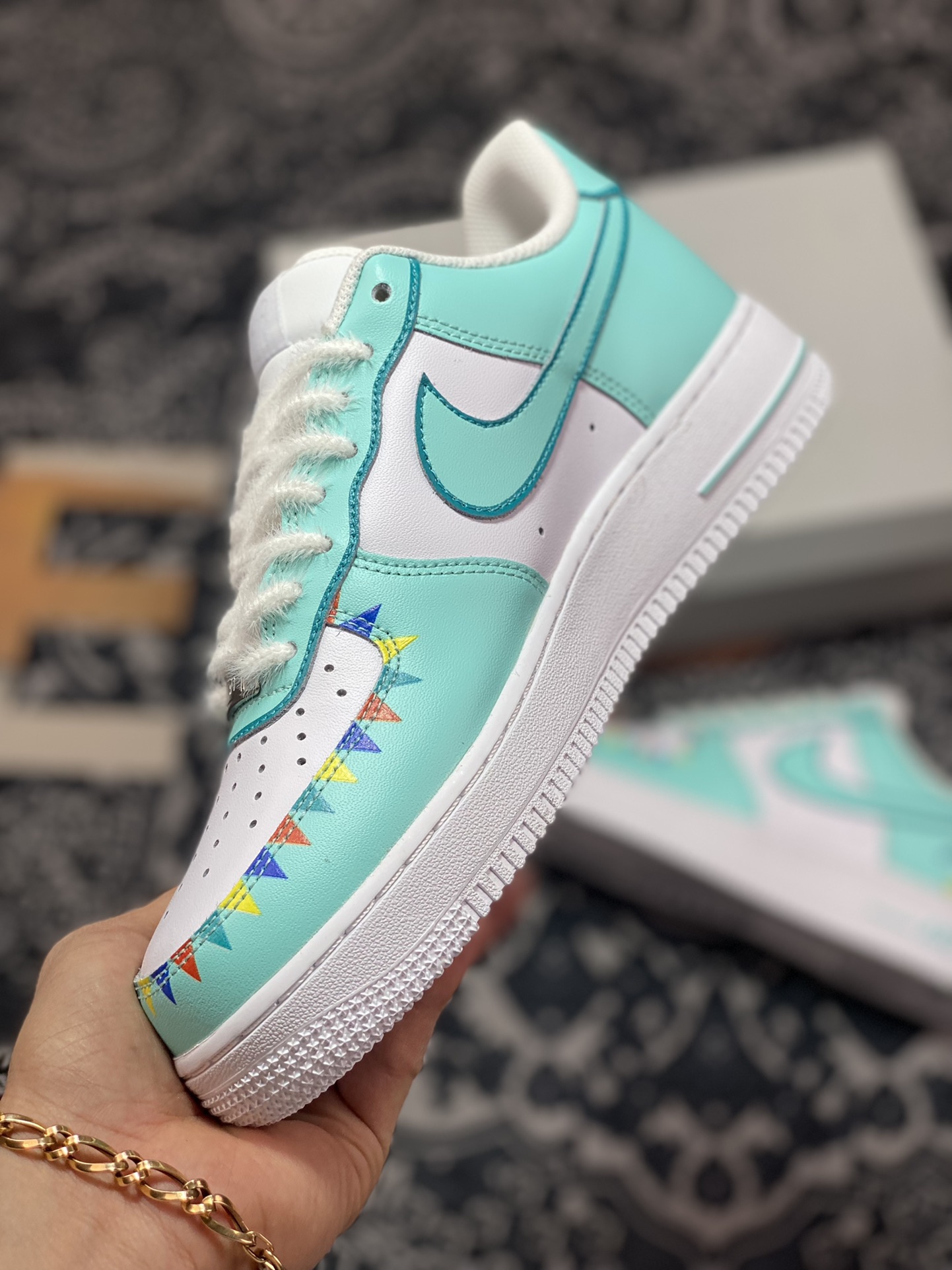 200 Nike Air Force 1’07 Low”White/Mint/Circus”空军一号经典低帮CW2288-111