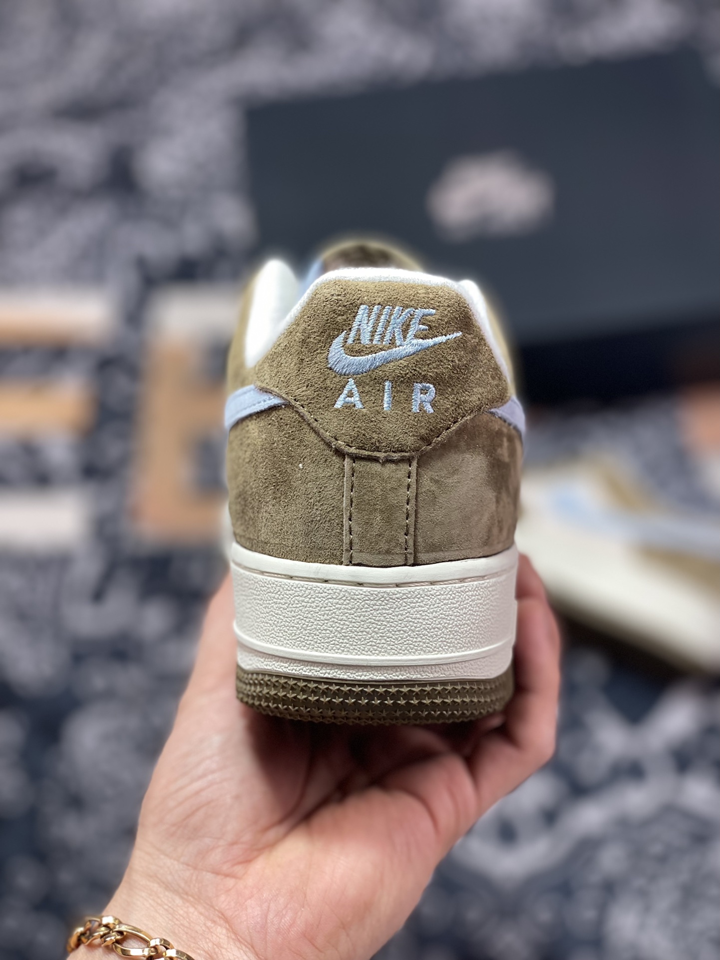 260 Nike Air Force 1′07 Low Suede”Moss Green/Grey”空军一号板鞋“麂皮青苔绿灰蓝”ZB2121-101