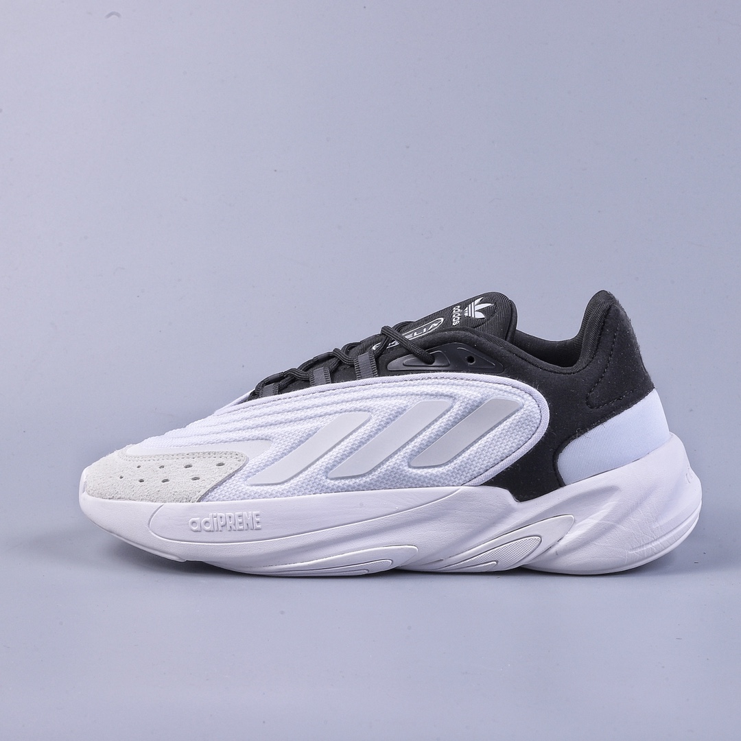 180  Adidas 三叶草OZELIA adiPENE 水管2.0 皮面复古运动老爹鞋 GY1561
