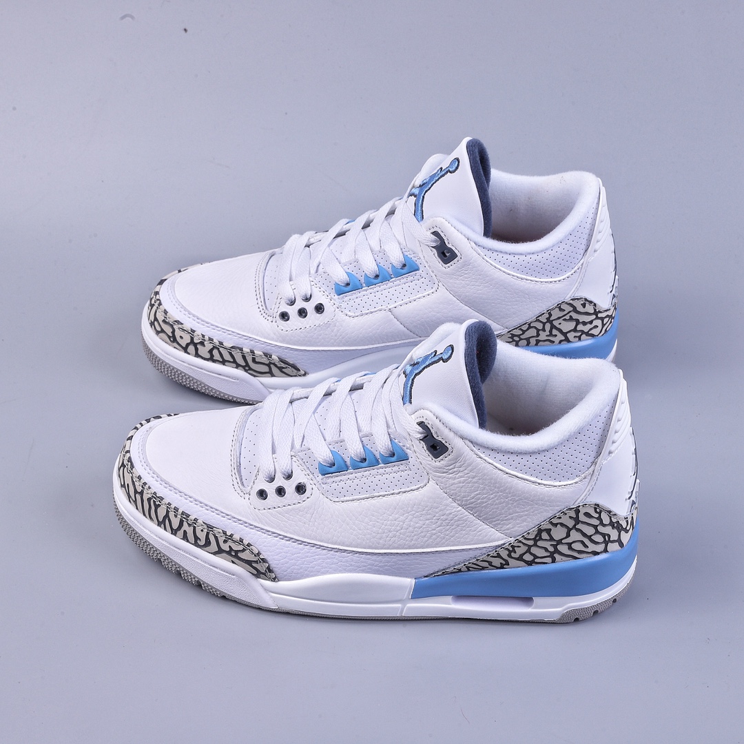 320 H版Air Jordan 3 Retro 北卡蓝配色 纯原大厂出品 CT8532-104