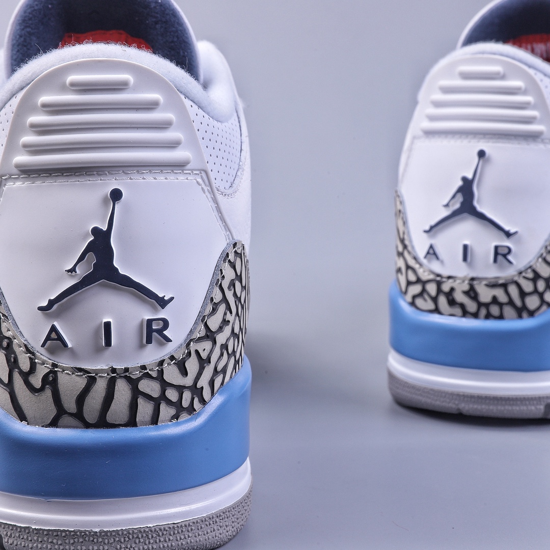 320 H版Air Jordan 3 Retro 北卡蓝配色 纯原大厂出品 CT8532-104