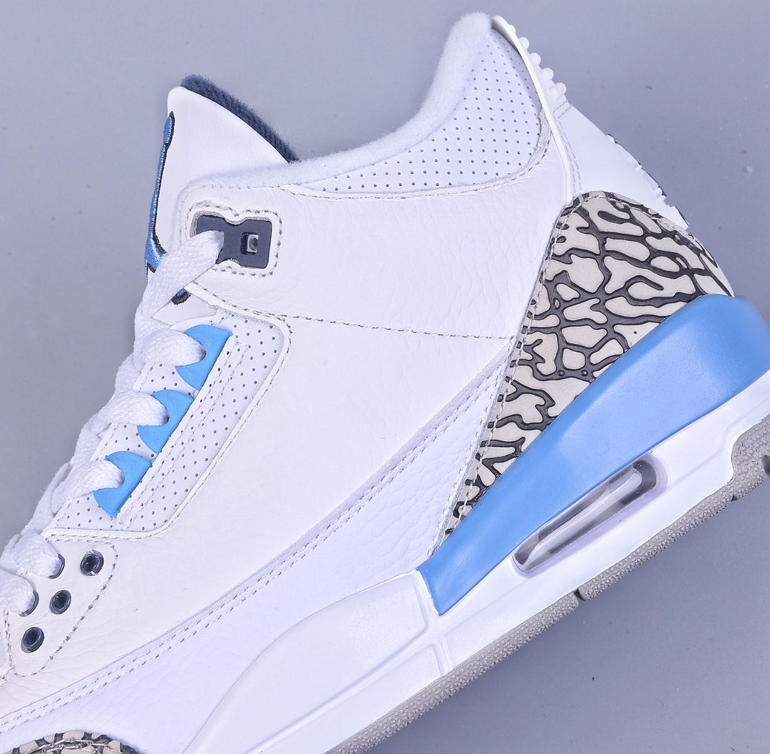 320 H版Air Jordan 3 Retro 北卡蓝配色 纯原大厂出品 CT8532-104