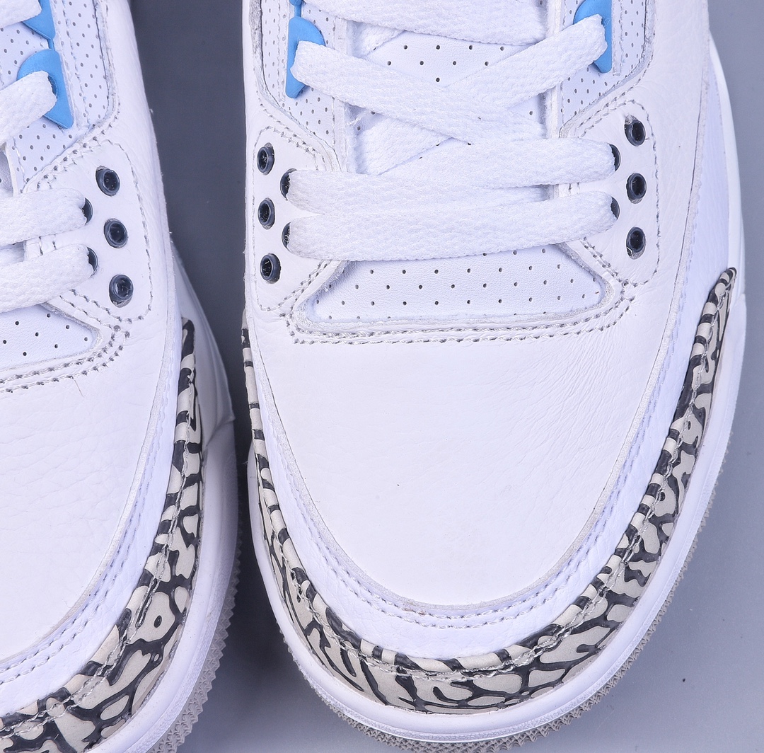 320 H版Air Jordan 3 Retro 北卡蓝配色 纯原大厂出品 CT8532-104