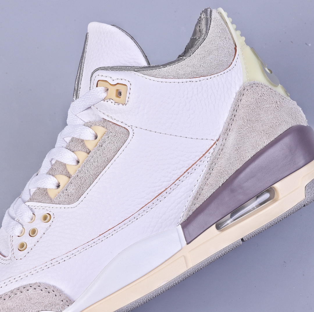 H version Air Jordan AJ3 AMM joint white purple gray DH3434-110